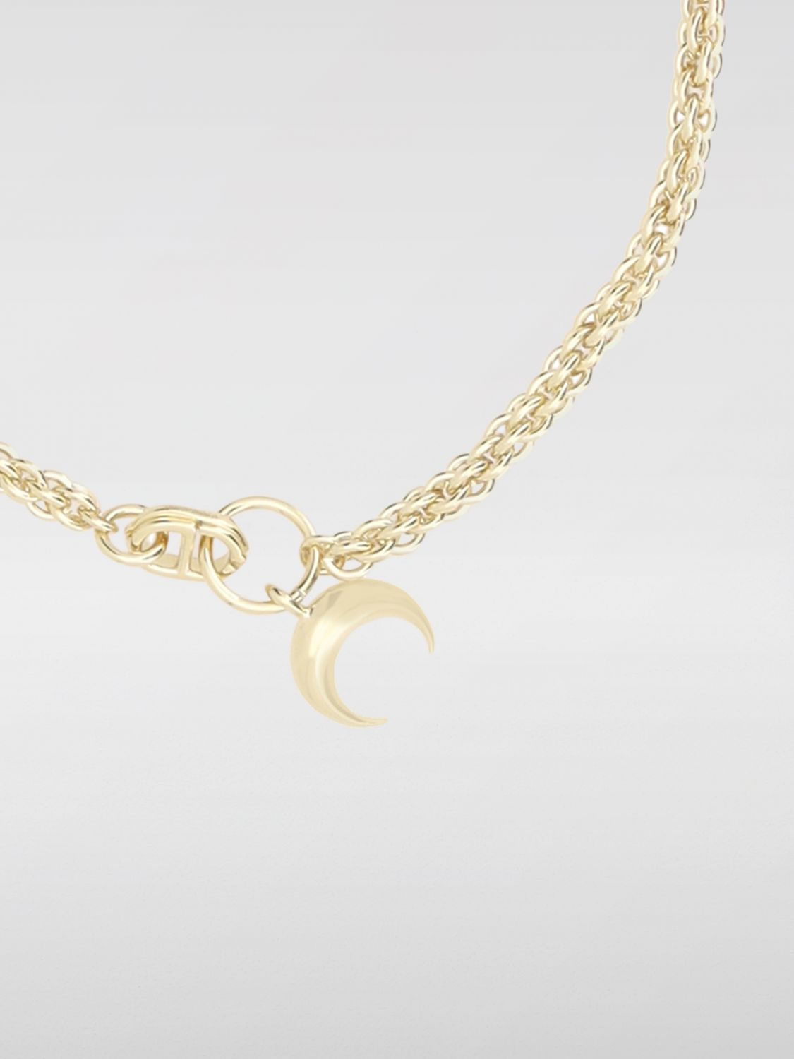 Crescent Moon Double Chain Bracelet
