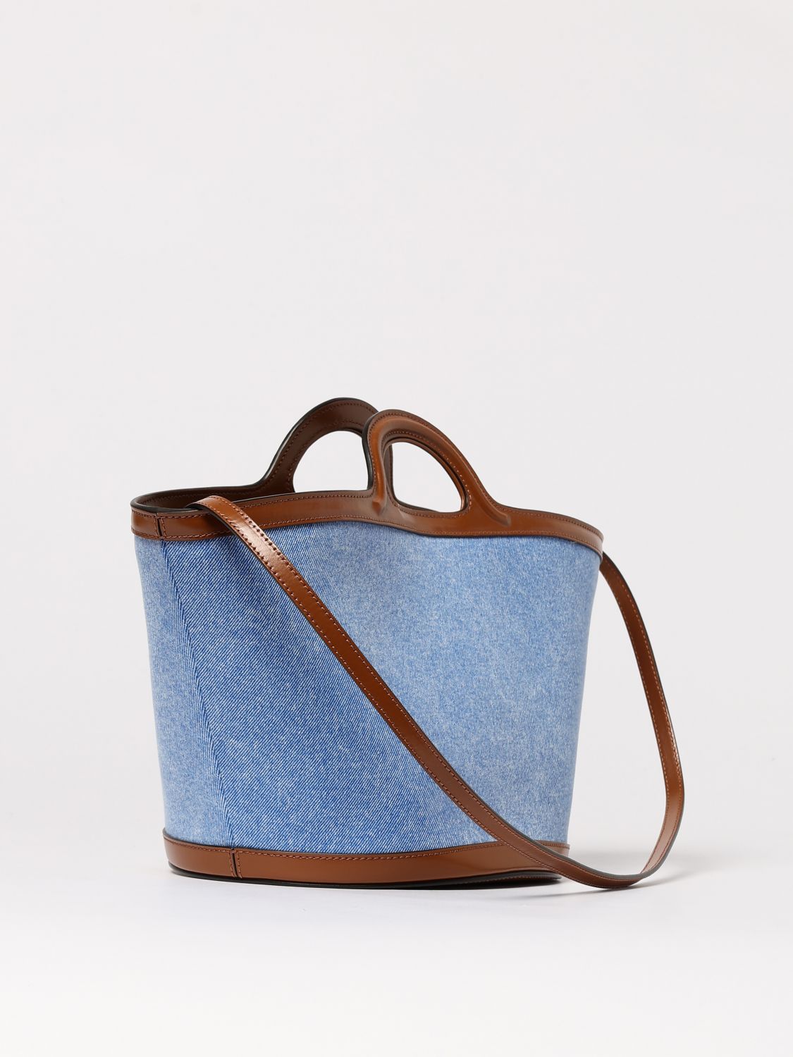 Denim Tote Bucket Bag