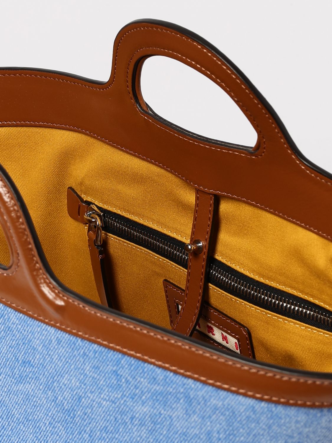 Denim Tote Bucket Bag