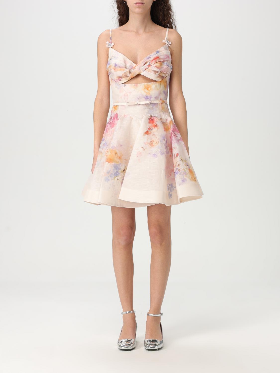 Floral Mini Dress CutOut Detail