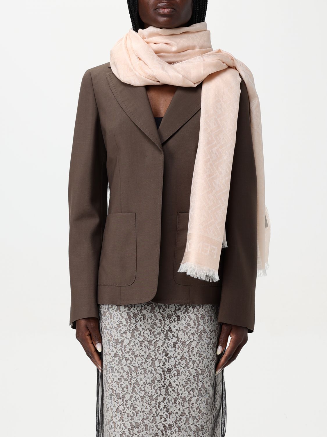 Cashmere Scarf Peach