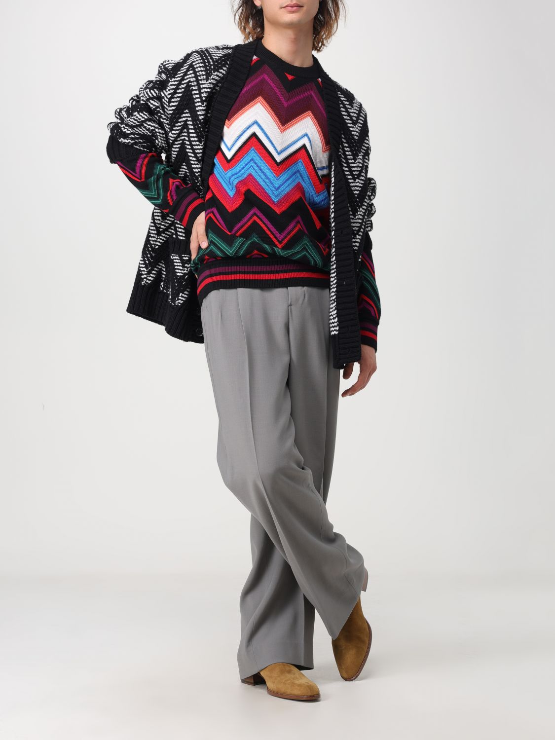 Chevron Knit Pullover Sweater