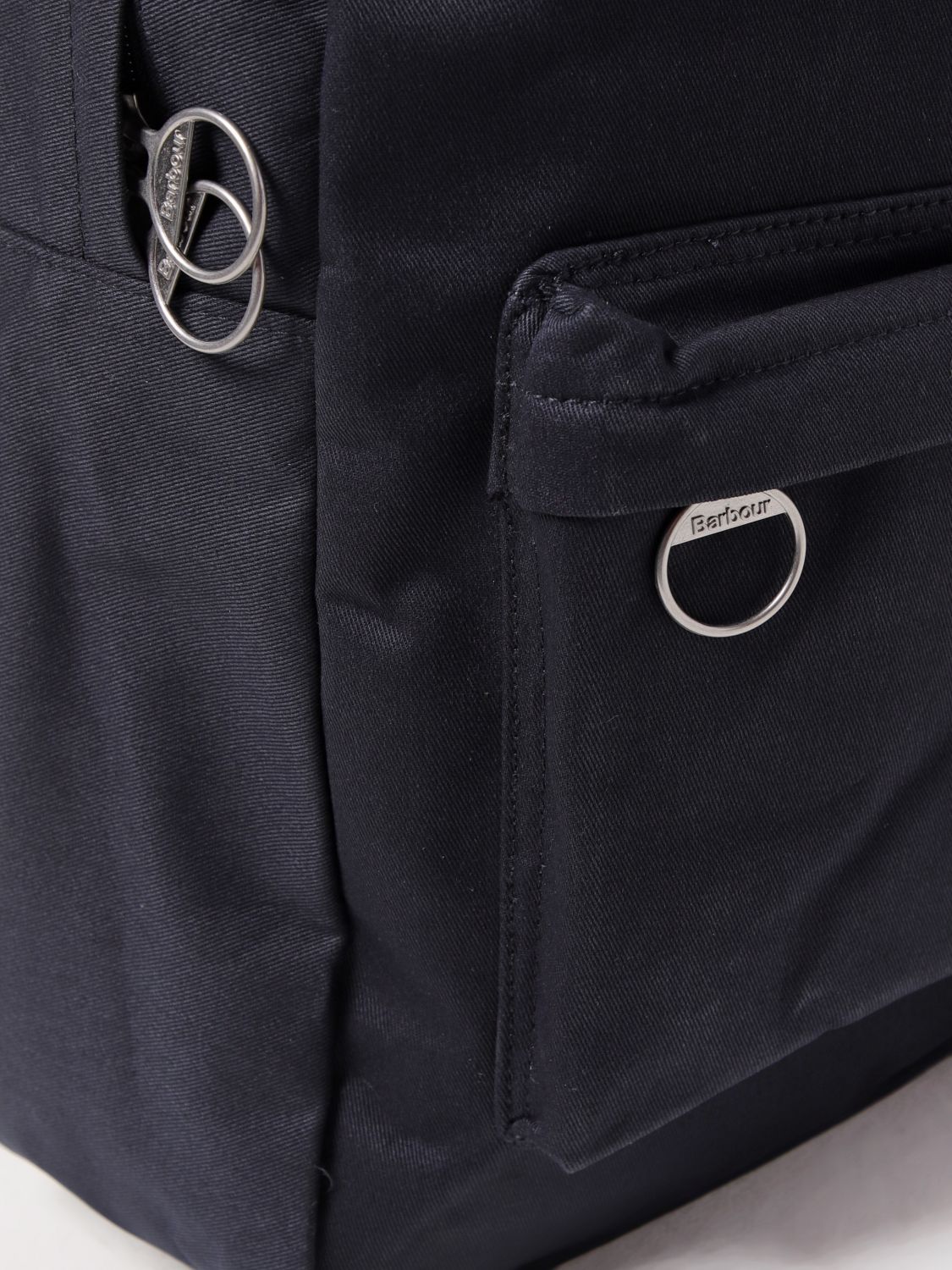 Luxury Leather-Trimmed Backpack with Multiple Compartments