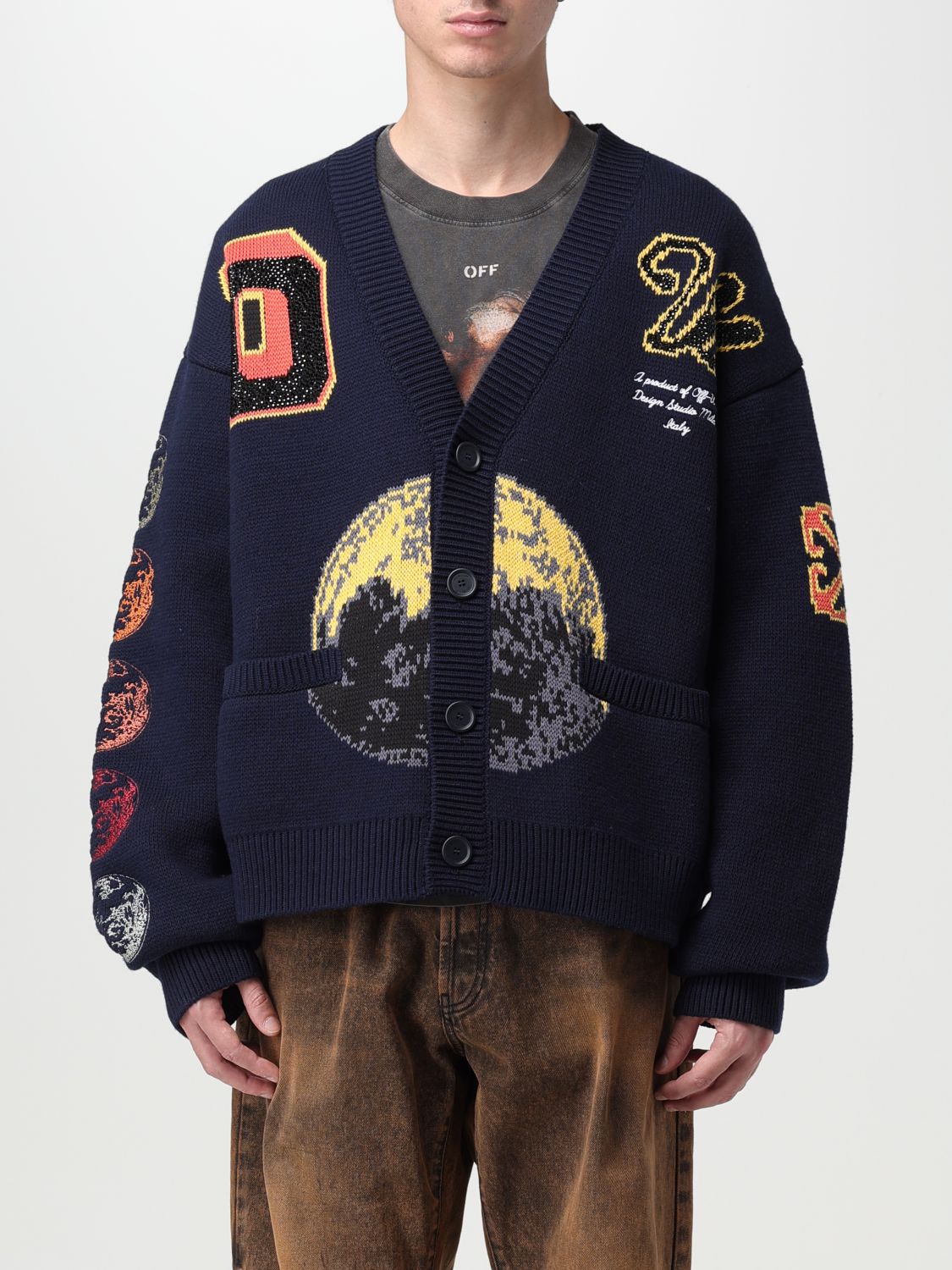 Pixel Moon Varsity Cardigan