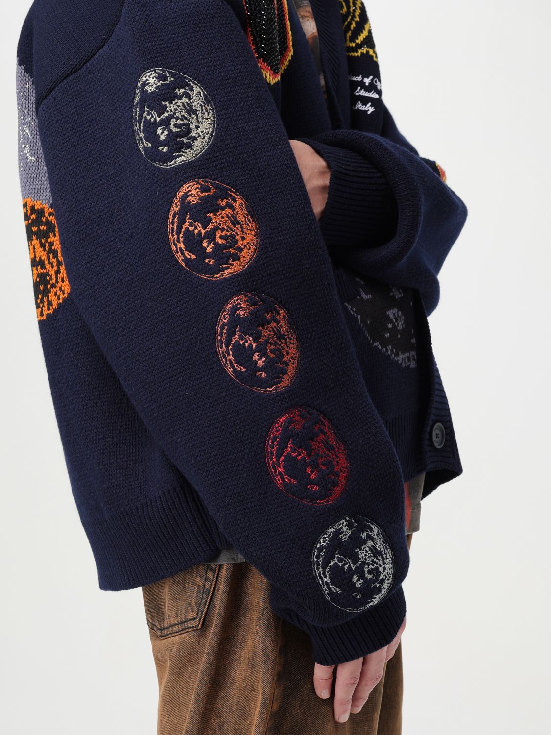 Pixel Moon Varsity Cardigan