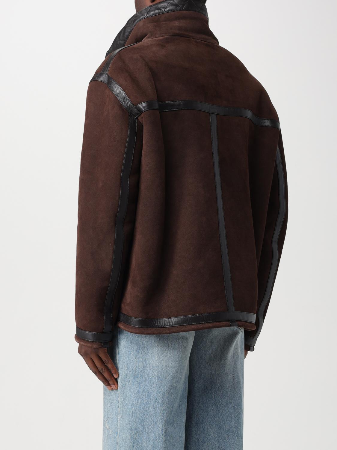 Shearling Jacket High Neck Zip Closure