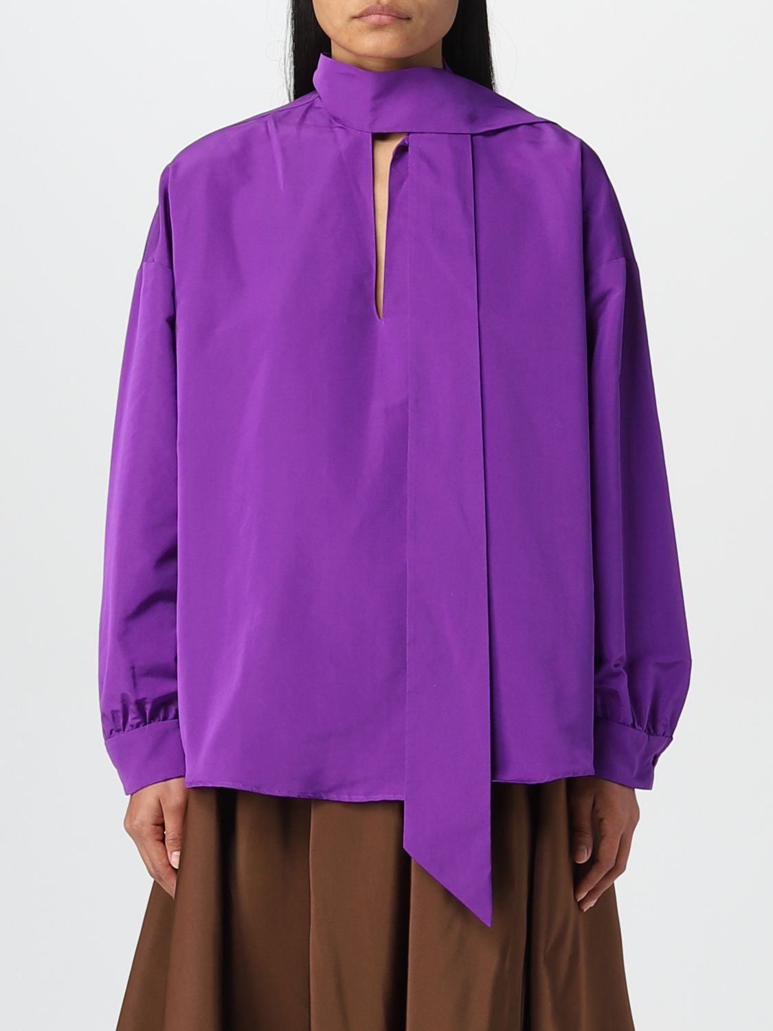 TieNeck Keyhole Blouse