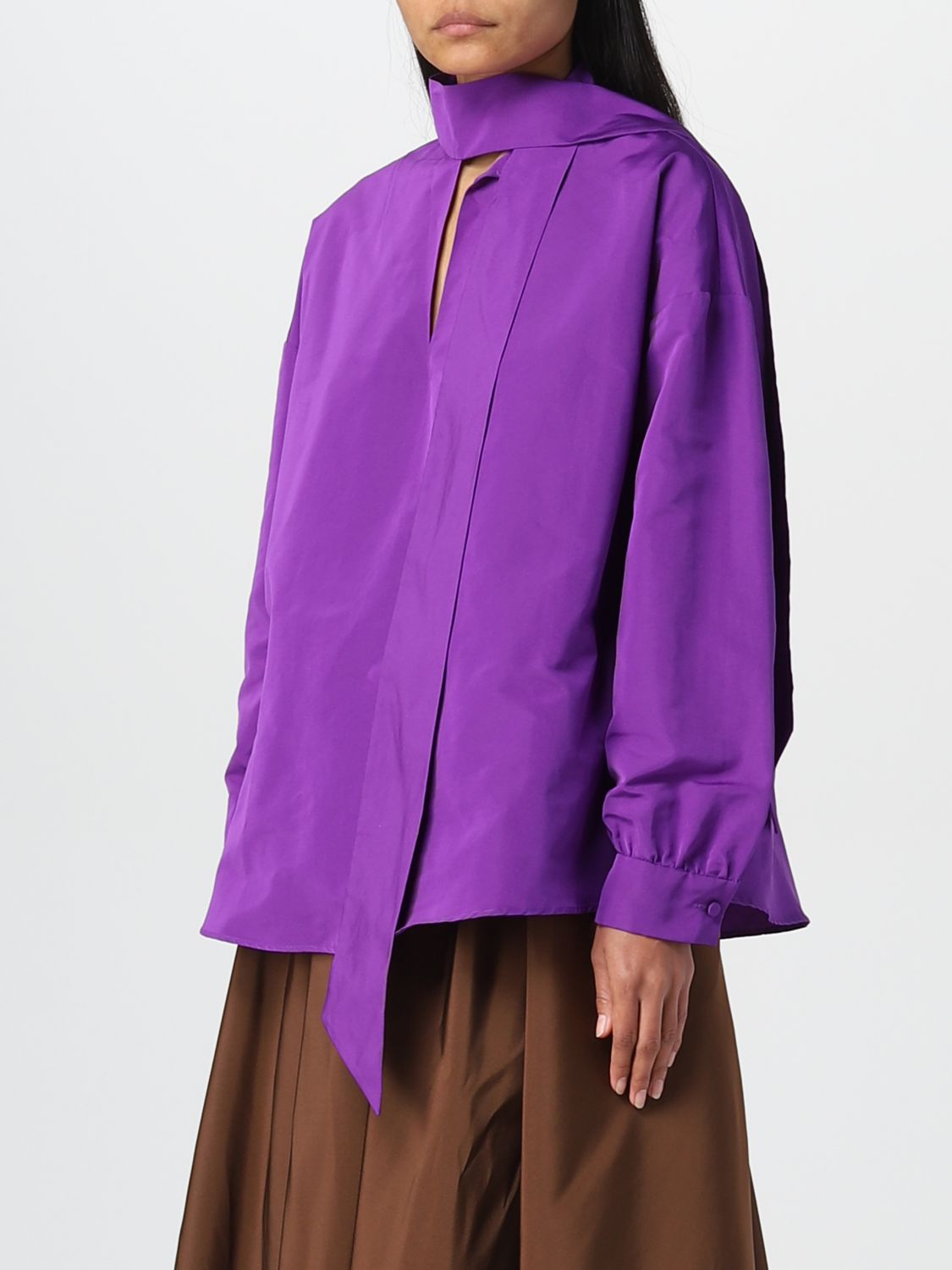 TieNeck Keyhole Blouse