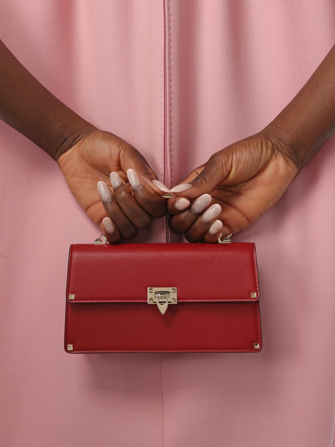 Mini Roman Stud Top Handle Bag