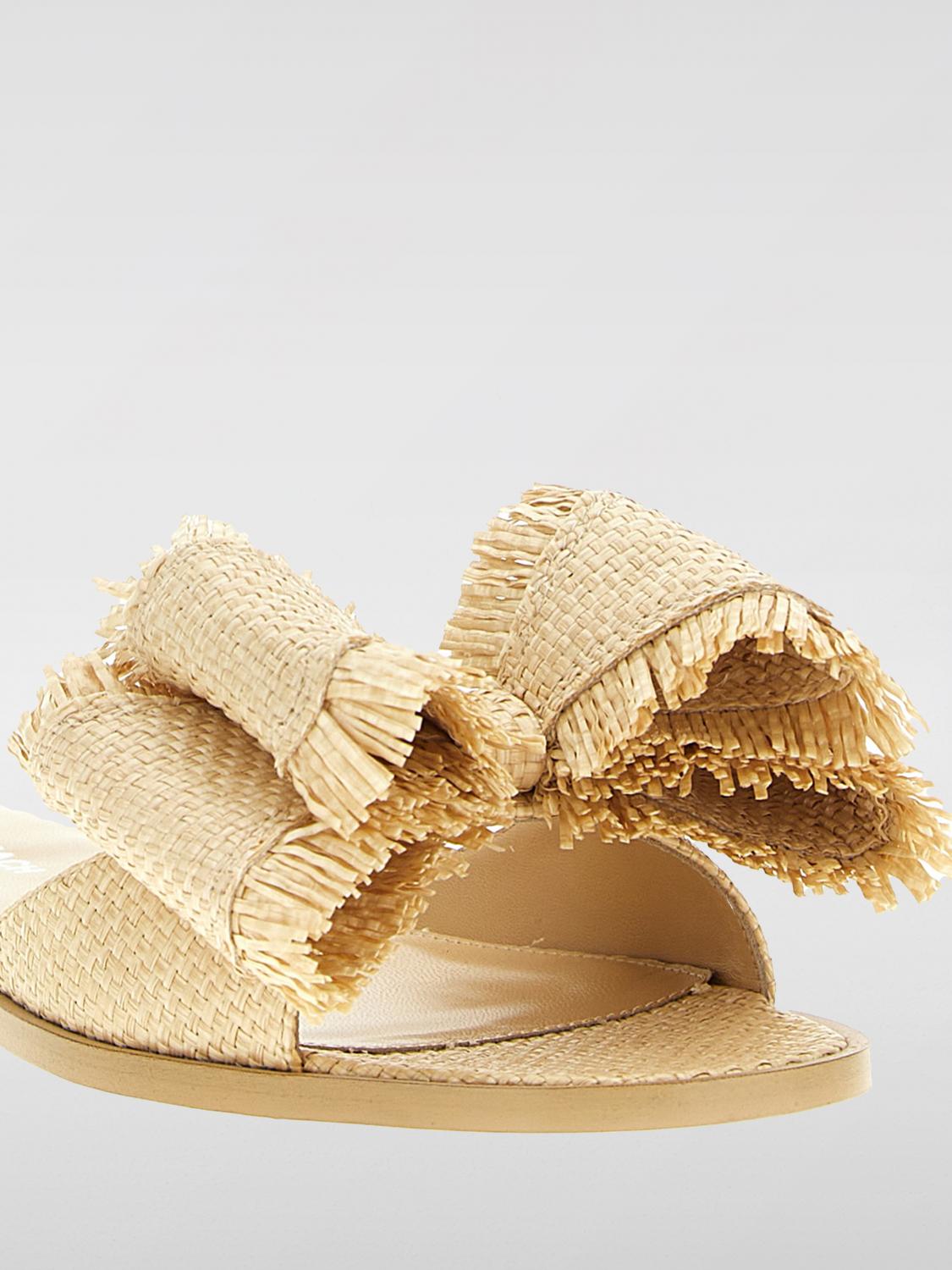 Raffia Bow Slides