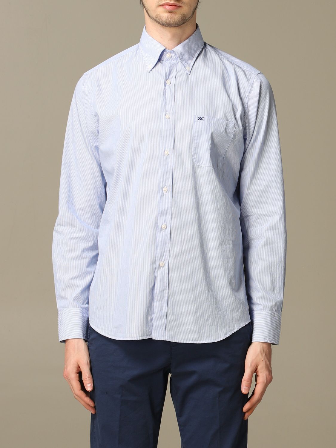 Striped Cotton Dress Shirt