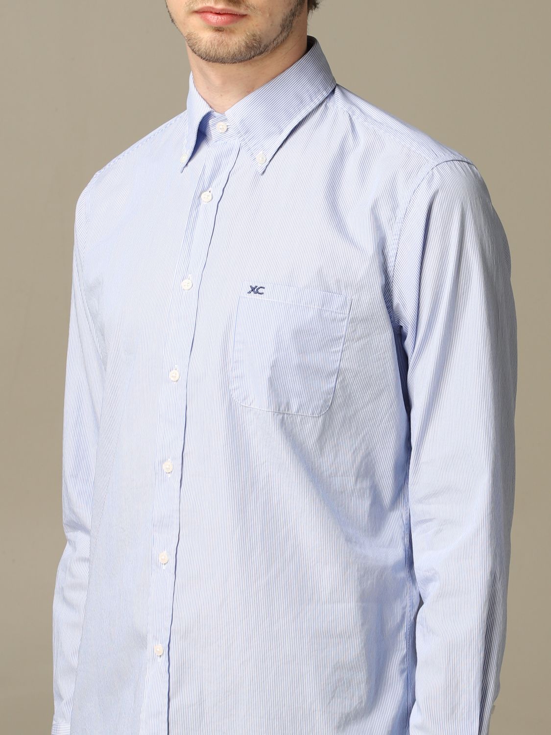 Striped Cotton Dress Shirt