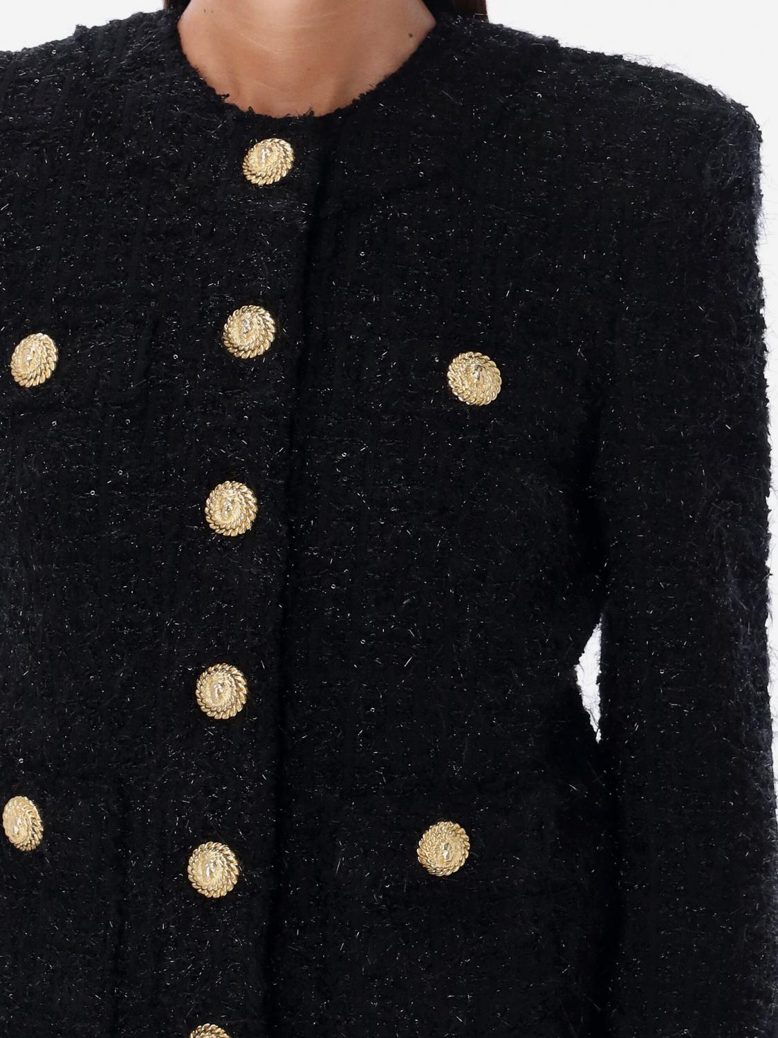 Tweed Jacket Button Detail