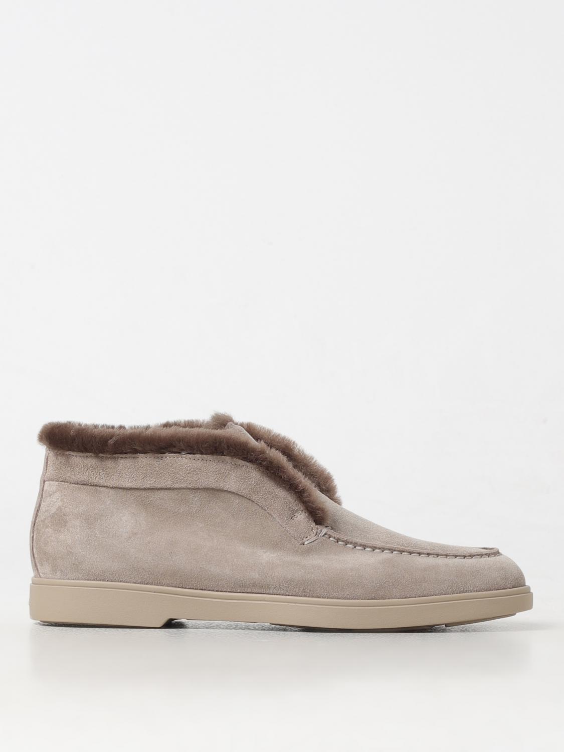 Suede Shearling Ankle Boots