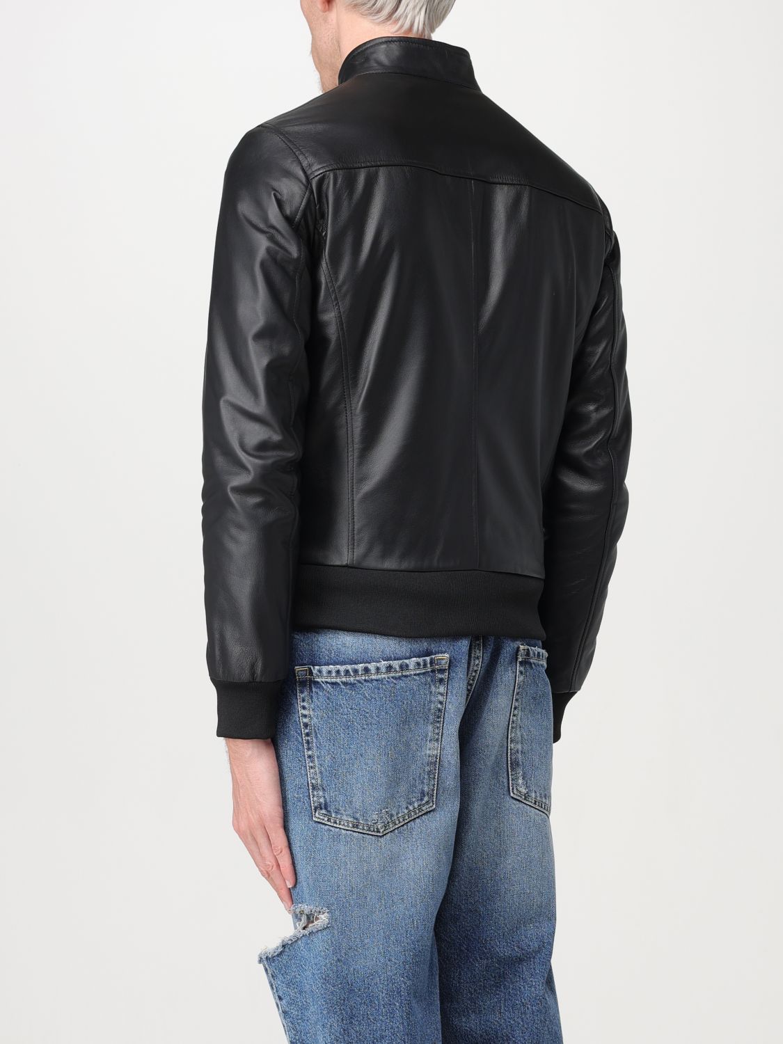 Leather Bomber Jacket