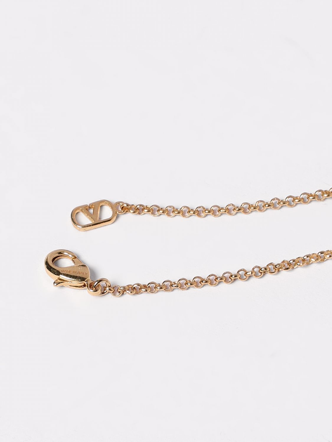 Valentino Garavani Logo Charm Necklace