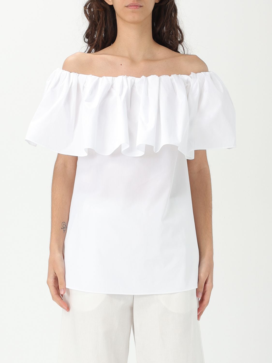 Ruffled OfftheShoulder Top