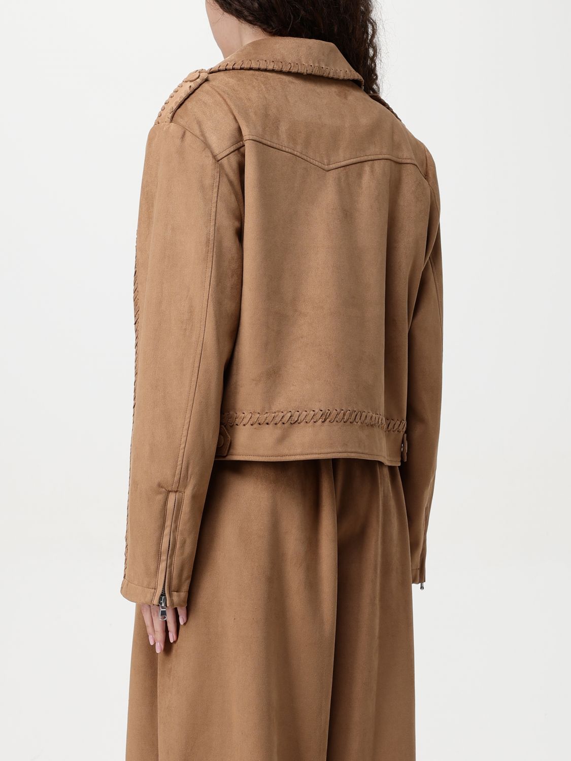 Braided Detail Moto Jacket