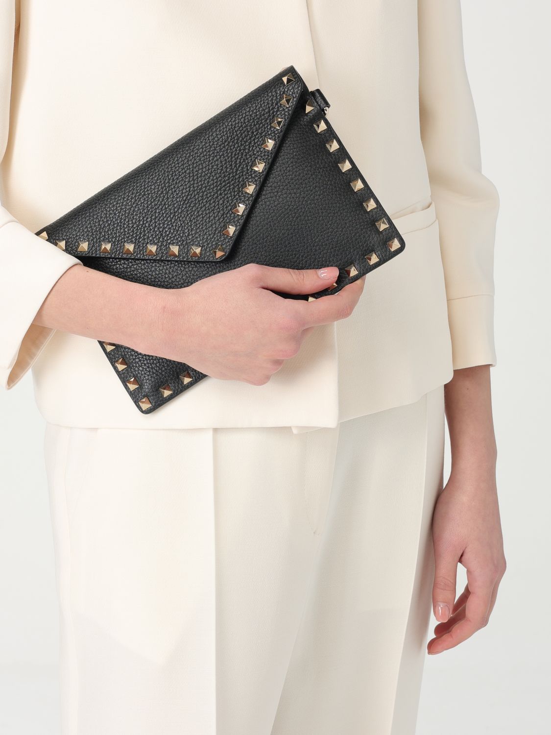 Rockstud Envelope Clutch