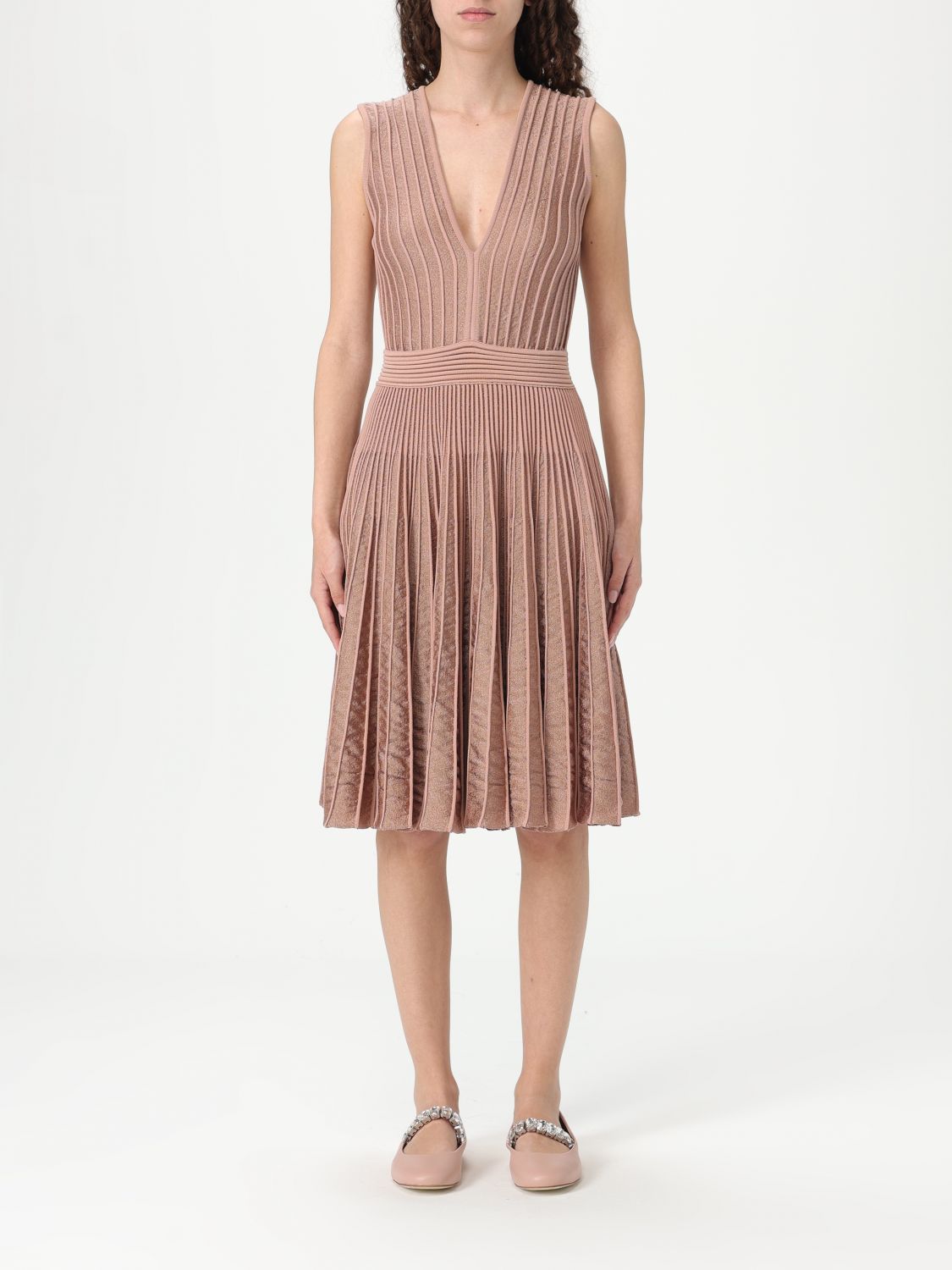 Elegant Knitted Midi Dress