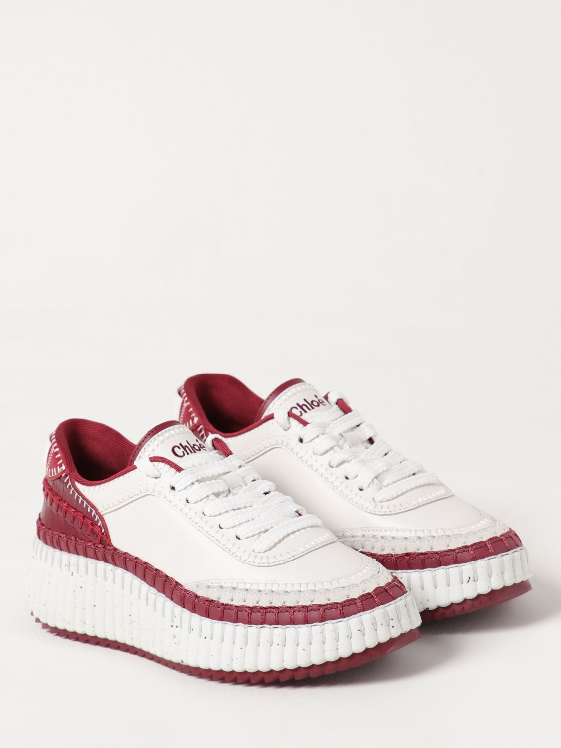 Chlo Casual Leather Sneakers