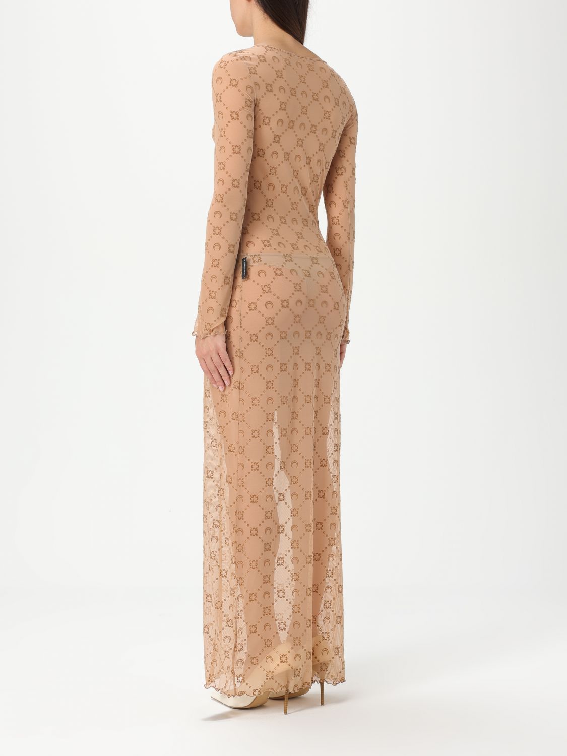 Elegant Fitted Midi Dress with Unique Design