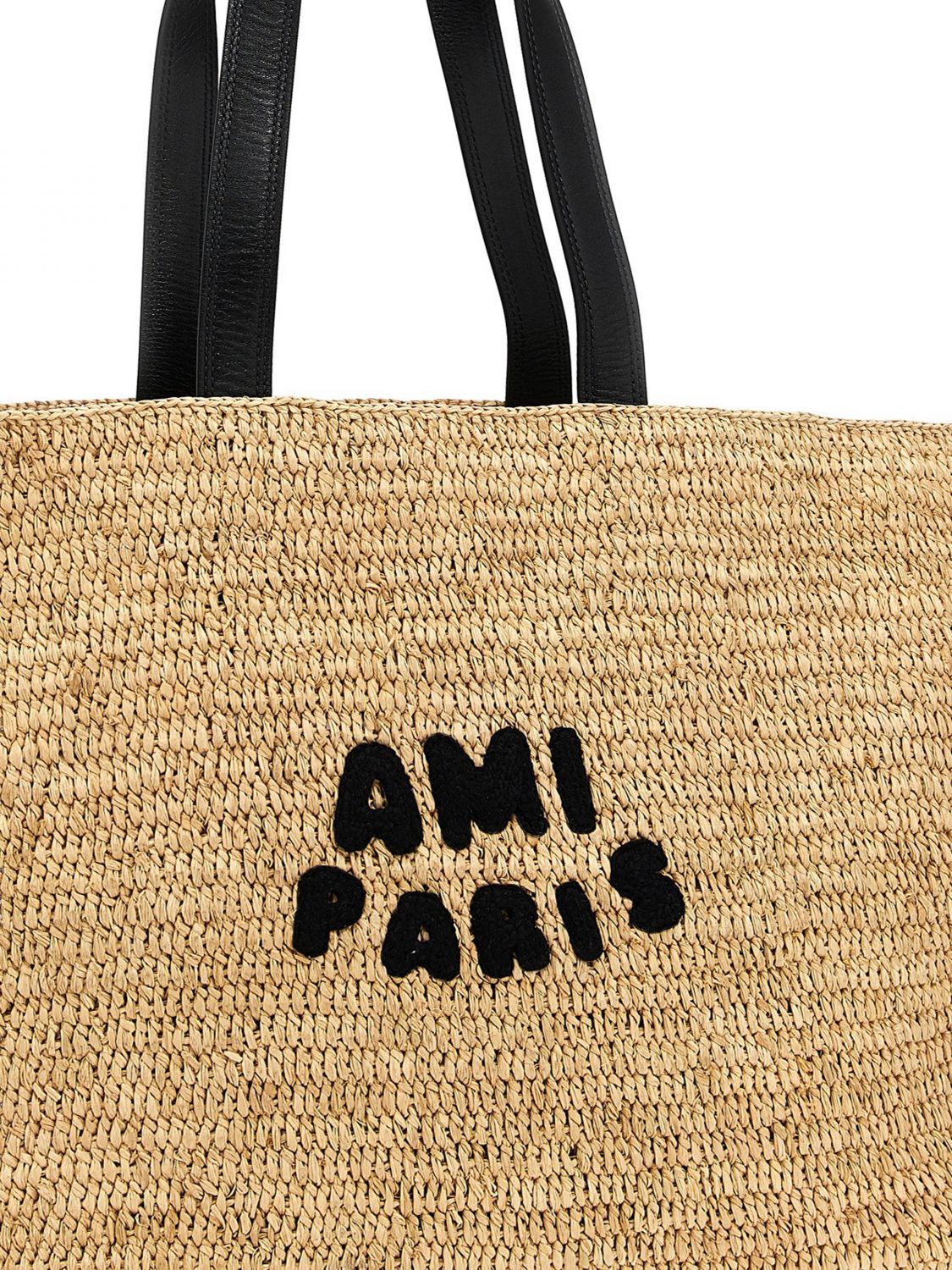 Straw Tote Bag with Logo