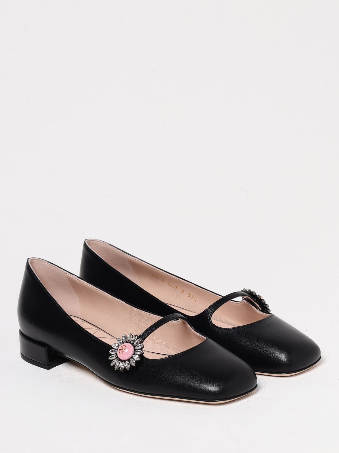 Rockstud Ballerina Flats Crystal Embellishment