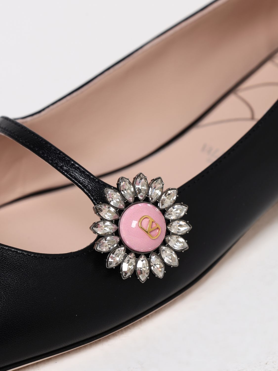 Rockstud Ballerina Flats Crystal Embellishment