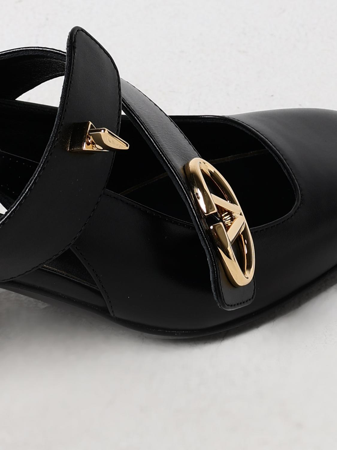 Rockstud Slingback Pumps 50mm Leather Heels