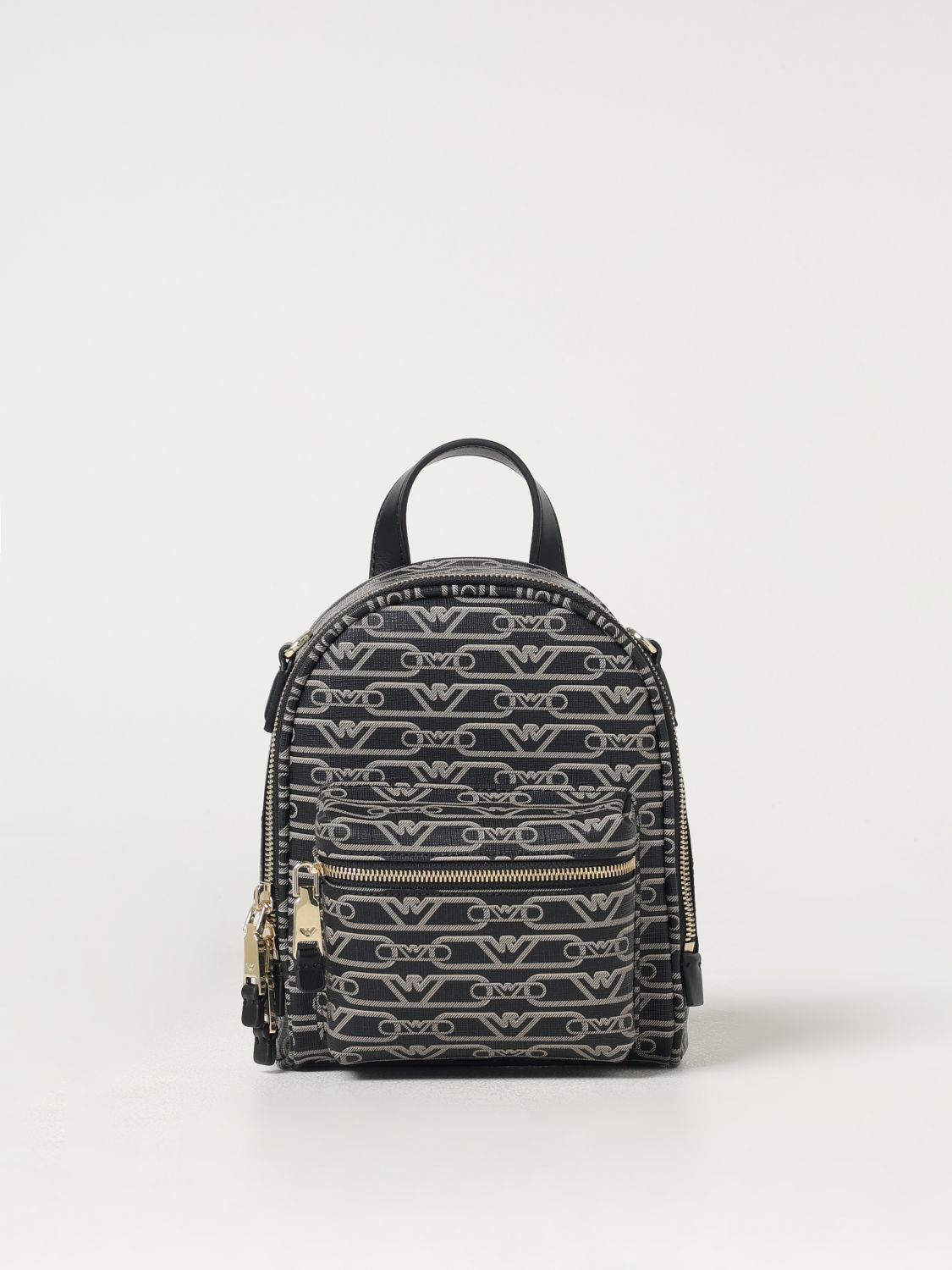 Elegant Leather Backpack with Zip Closure