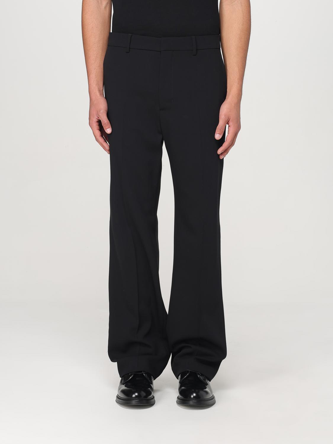 Classic Tailored Pants with Belt Loops and Side Pockets