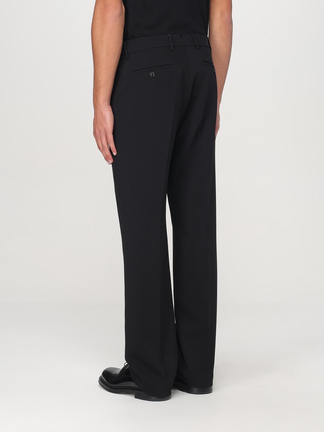 Classic Tailored Pants with Belt Loops and Side Pockets