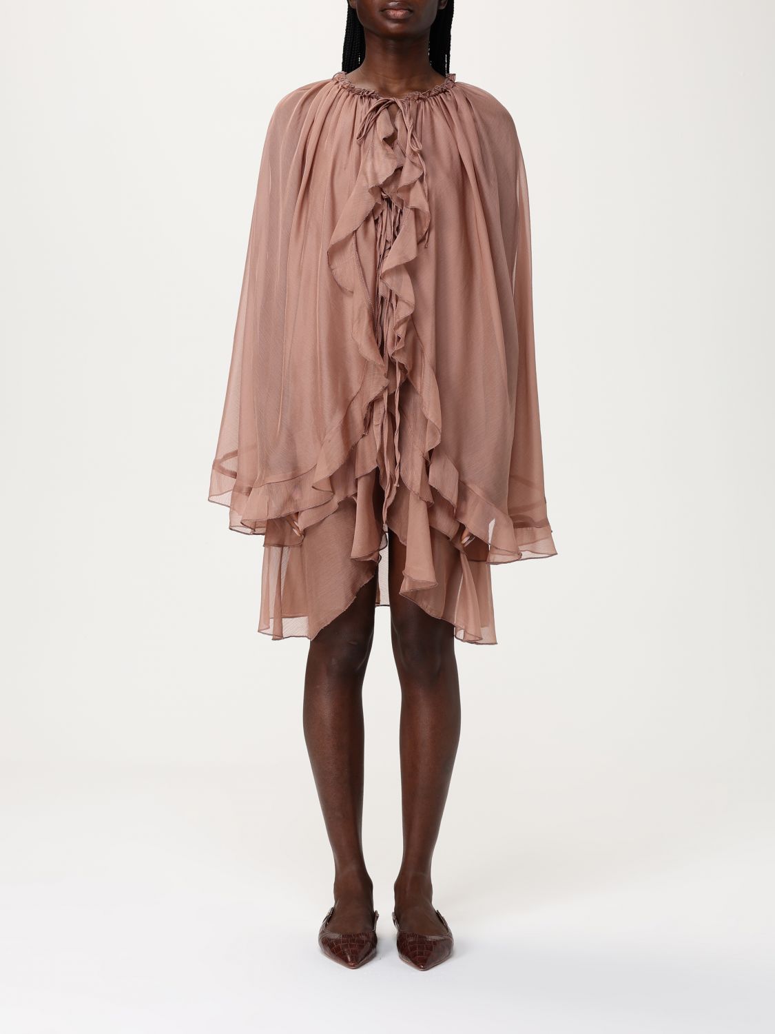 Elegant Sand Tpn Dress