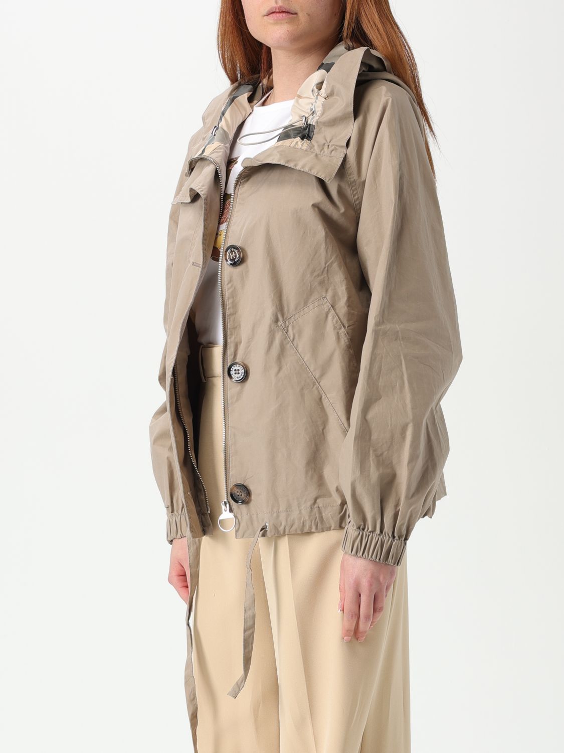 Hooded Cotton Jacket Relaxed Fit