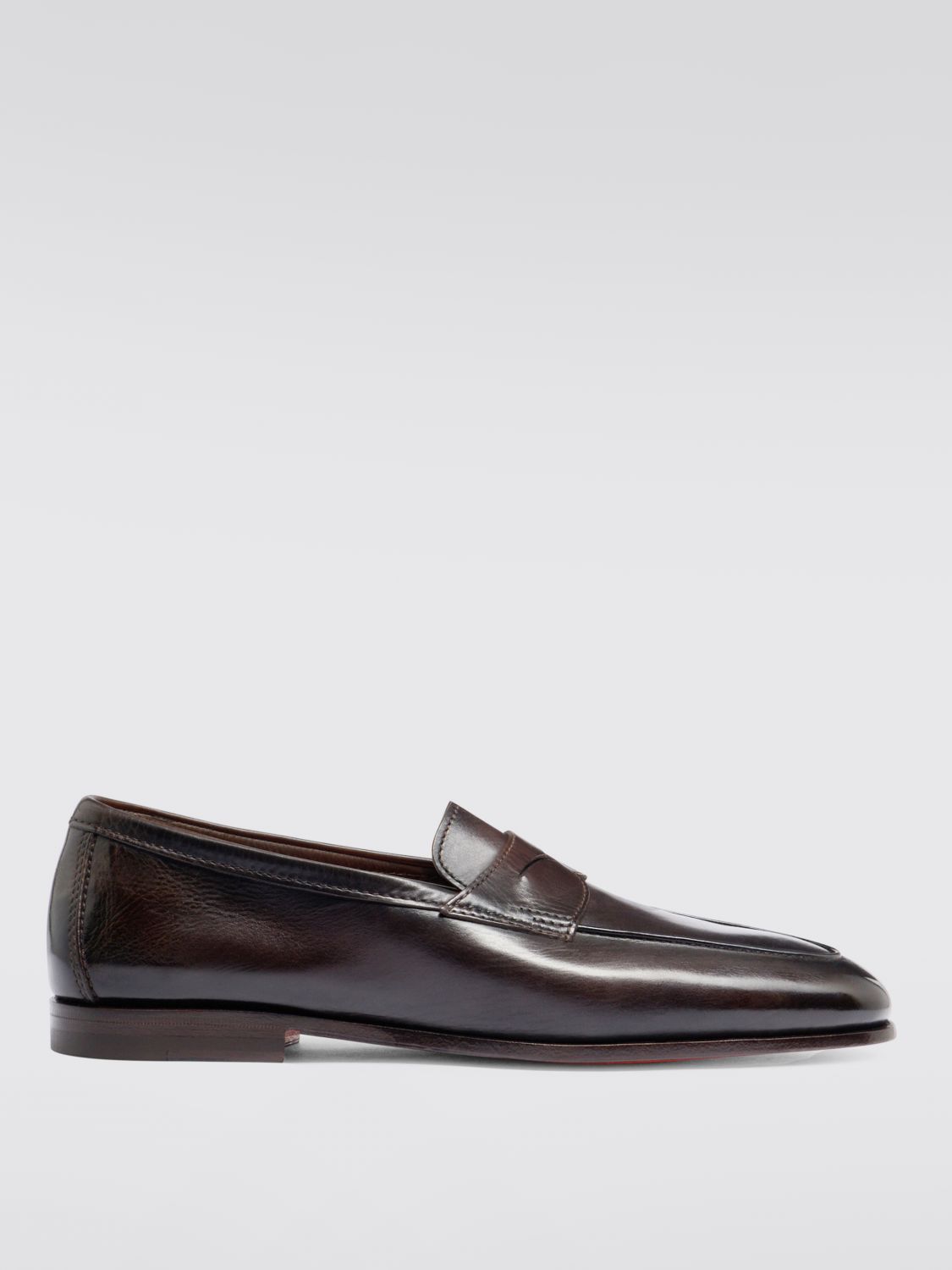 Mens Leather Slip-On Loafers