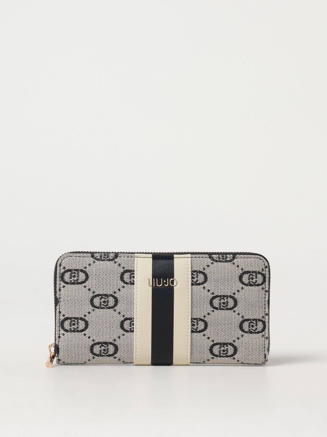 Elegant Leather Wallet with Zip-Around Closure