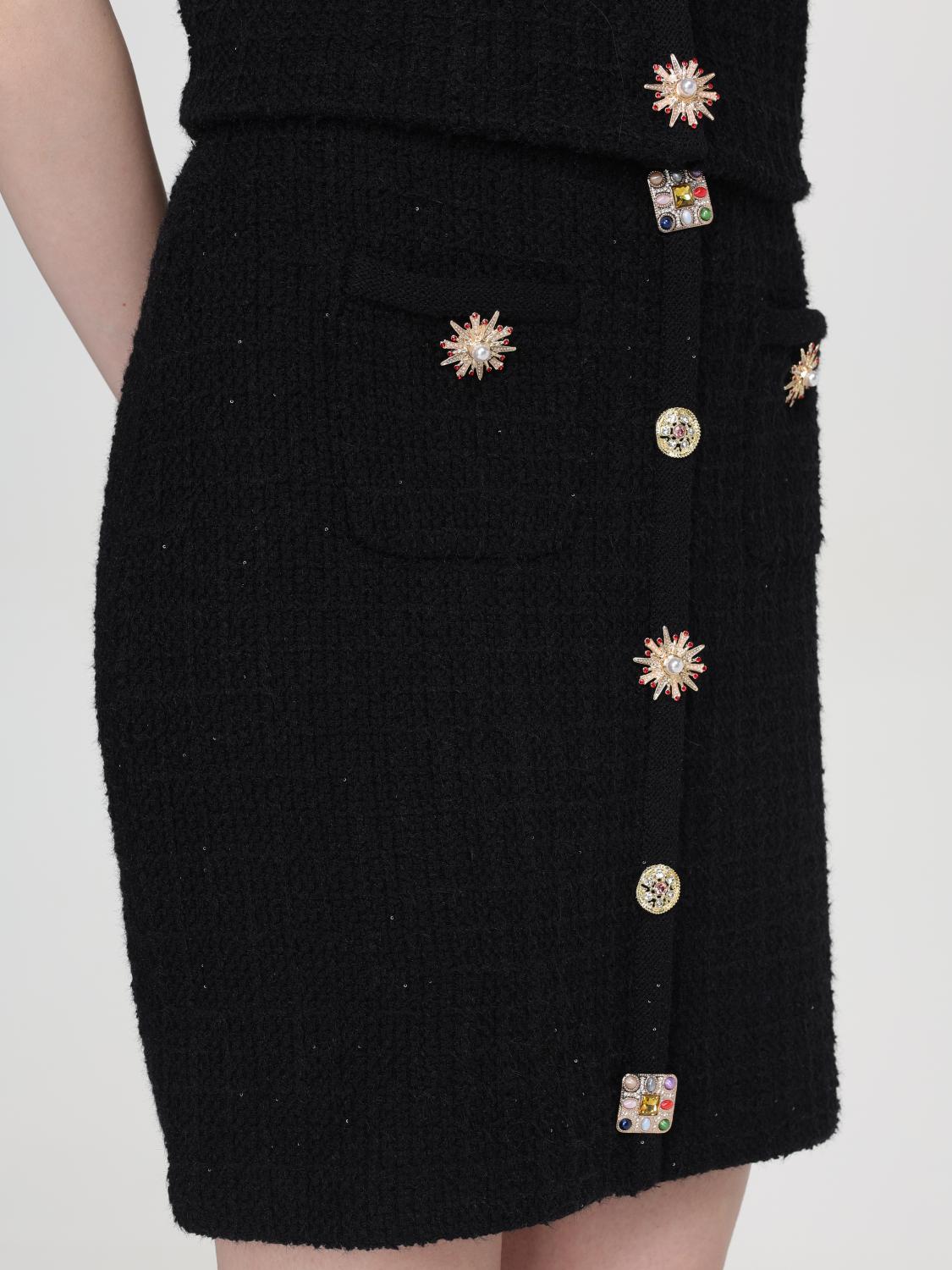 Mini Tweed Embellished Skirt