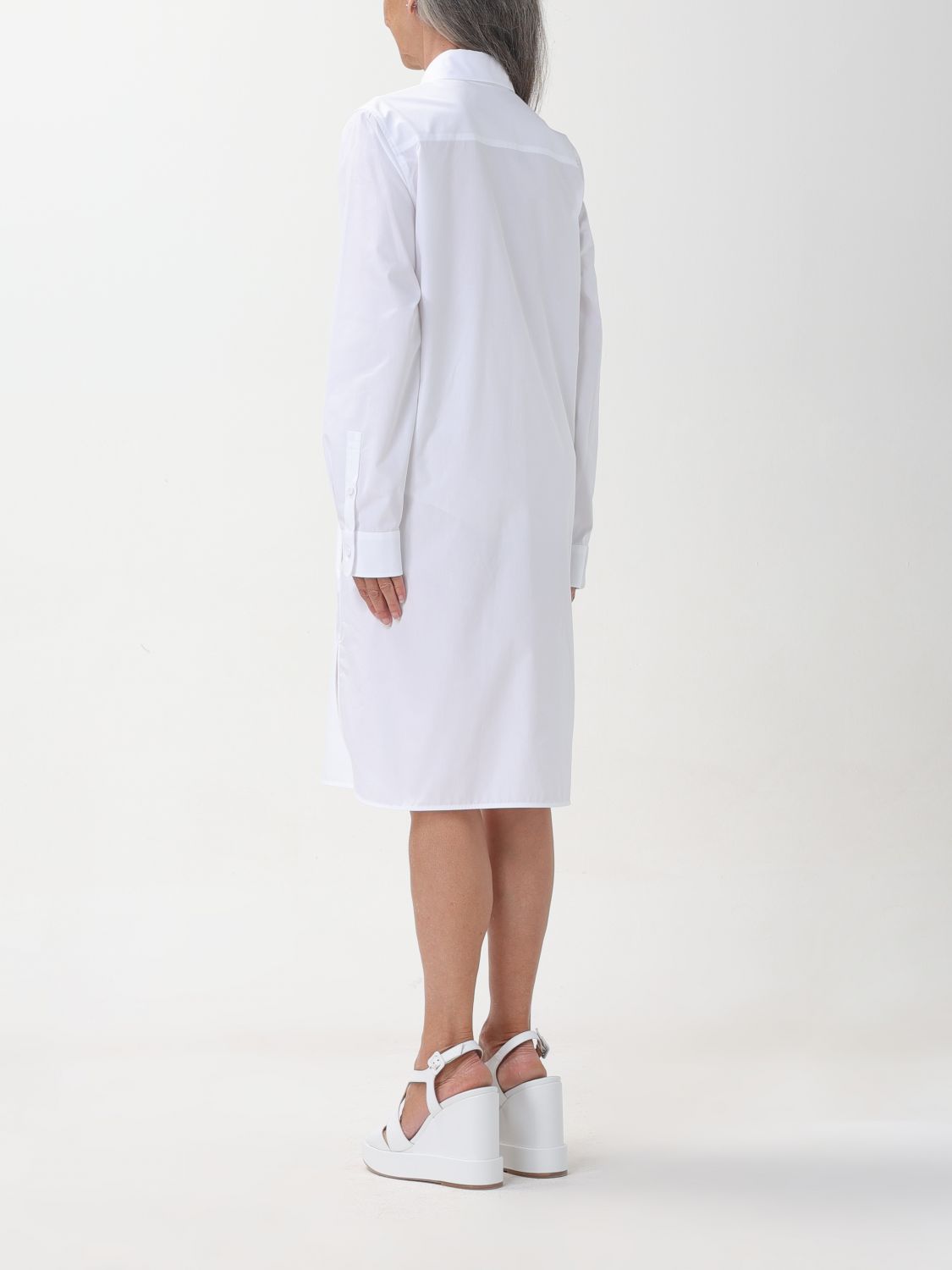 Shirt Dress with Drawstring Waist