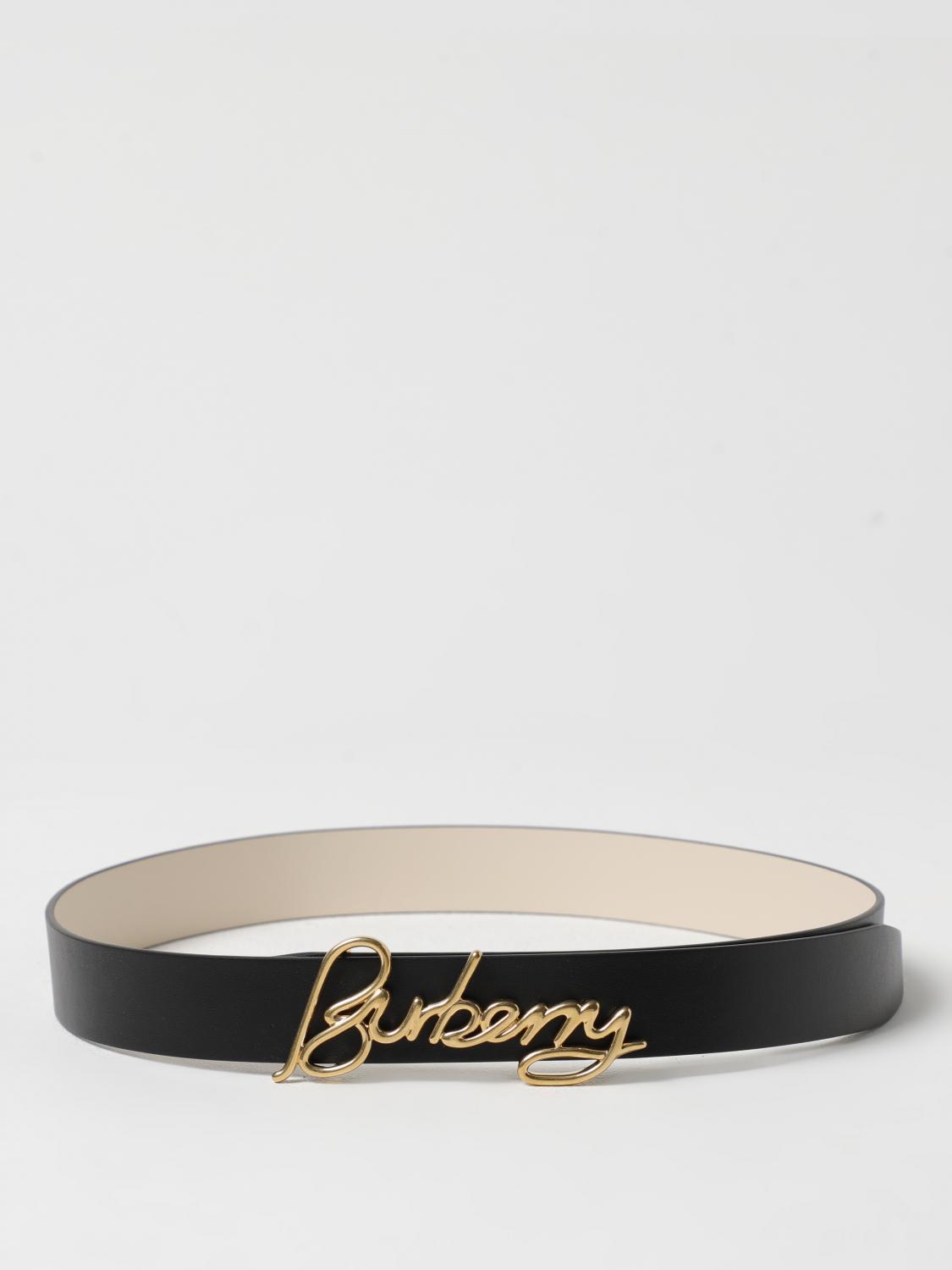 Signature Buckle Leather Belt