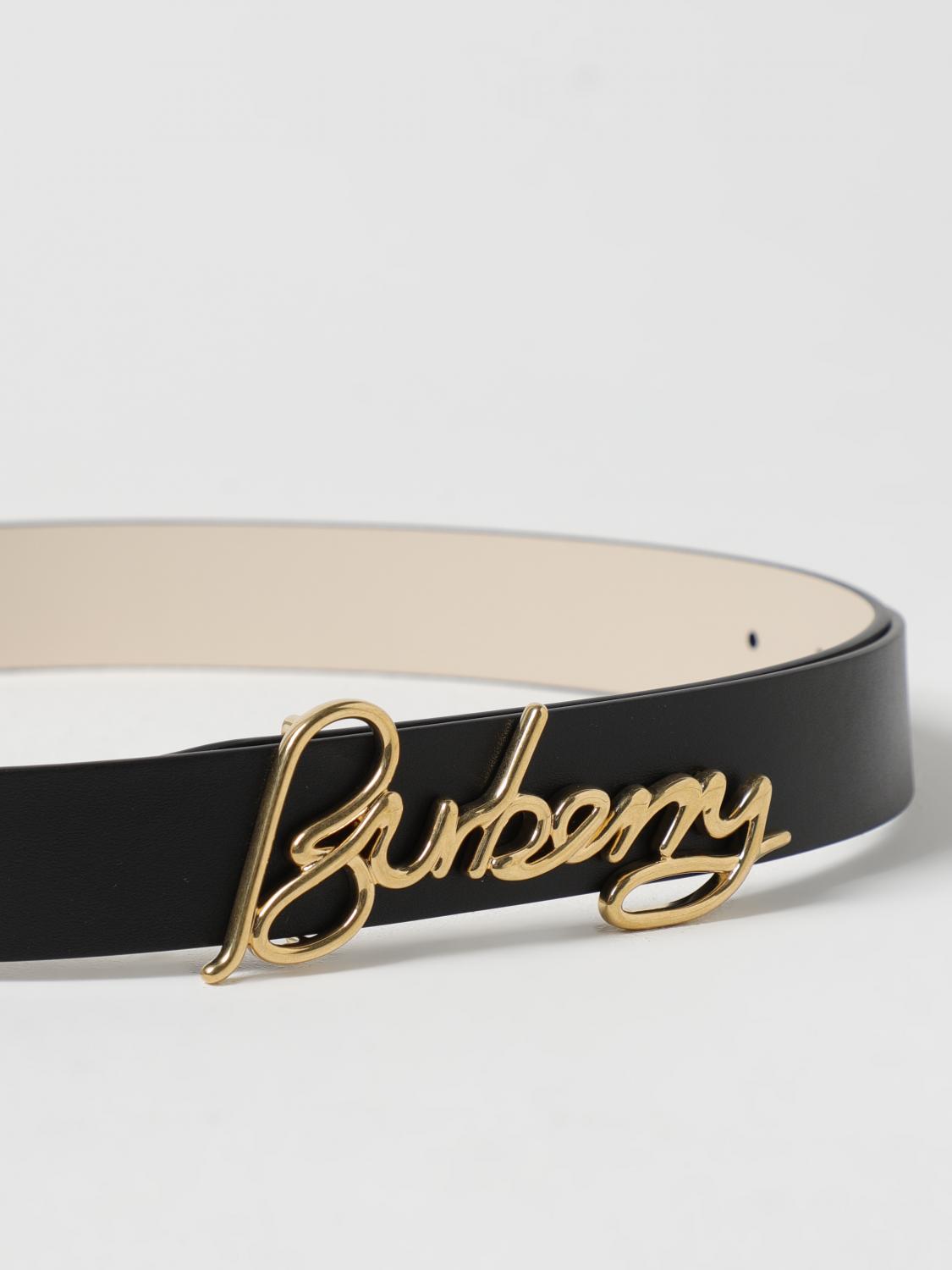 Signature Buckle Leather Belt