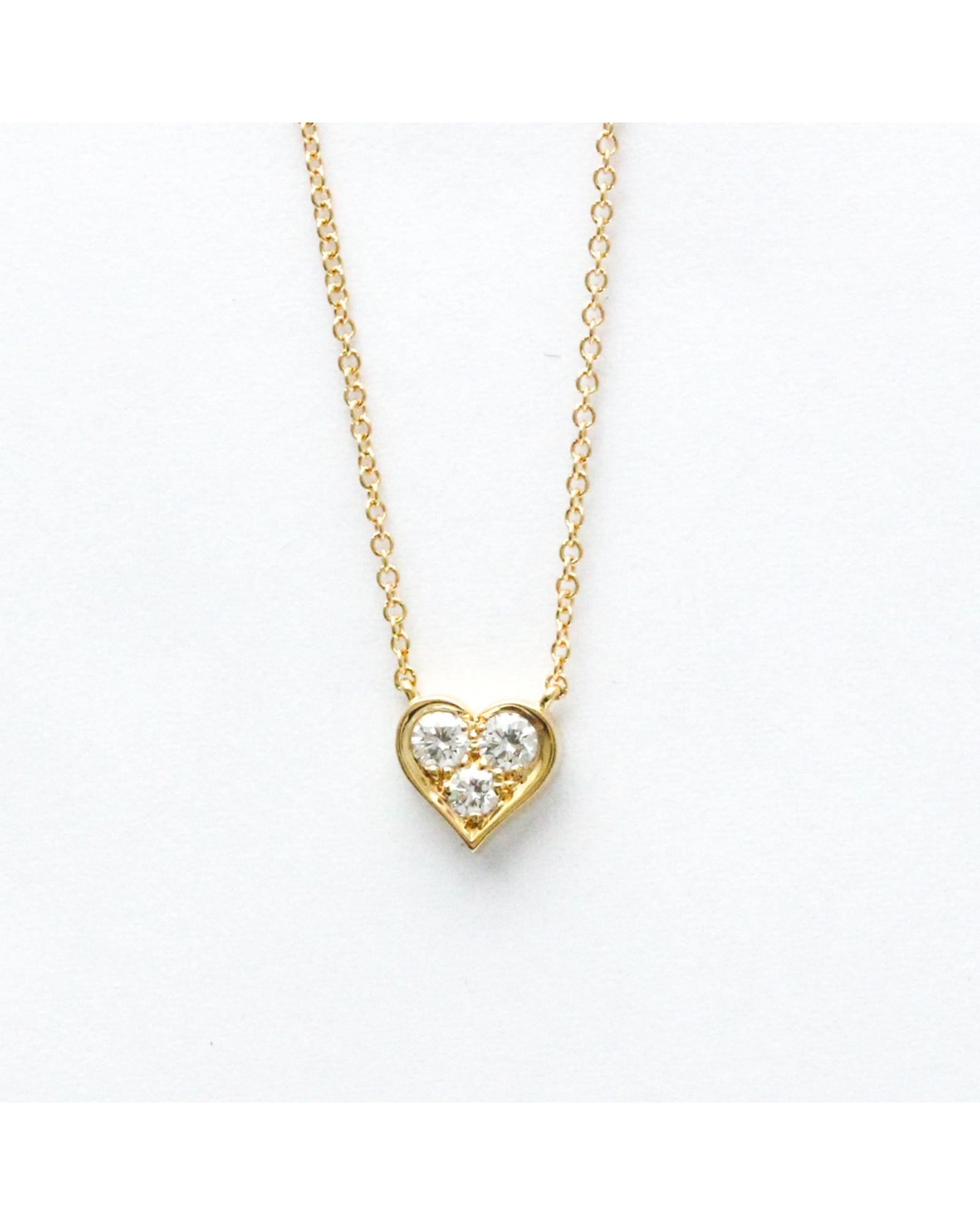 ThreeStone Heart Pendant Necklace