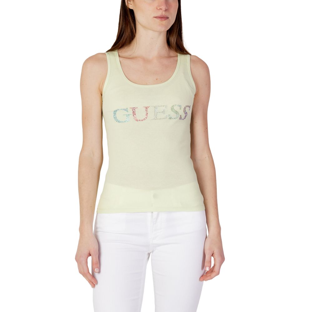 Ribbed Tank Top Crystal Logo