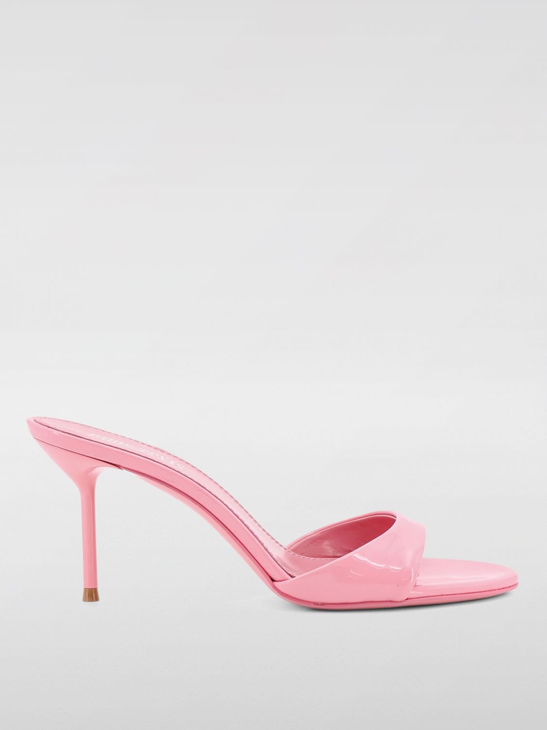 Patent Leather Mules Pink Heels