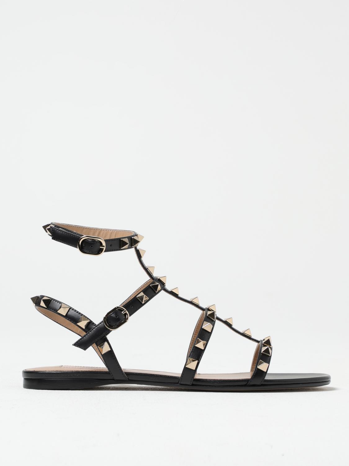 Rockstud Flat Sandals Studded Design