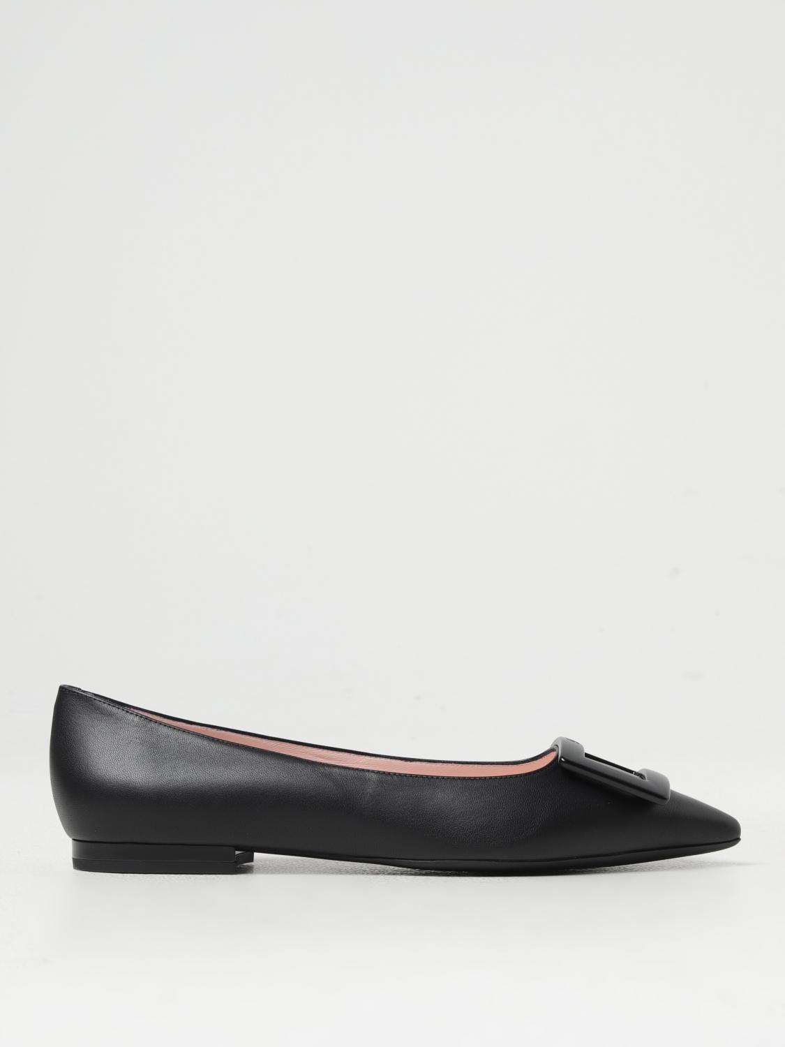 Belle Vivier Leather Ballerinas