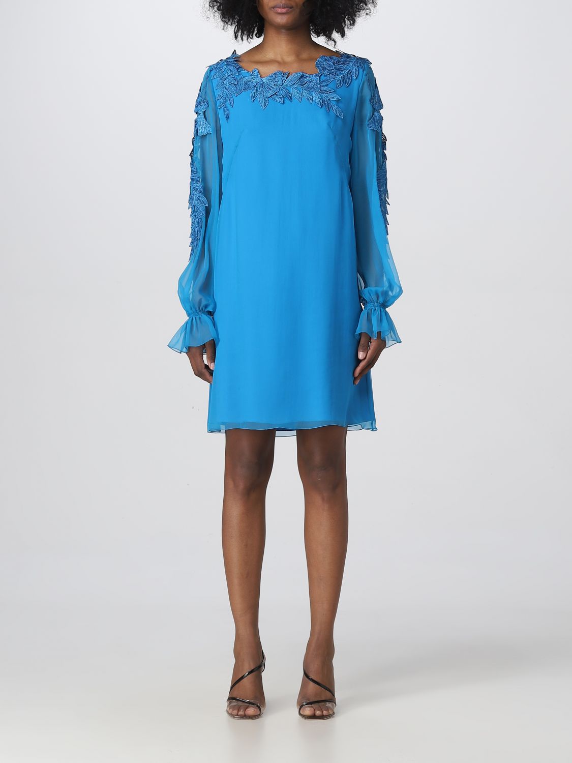 Embroidered Mini Dress Aline