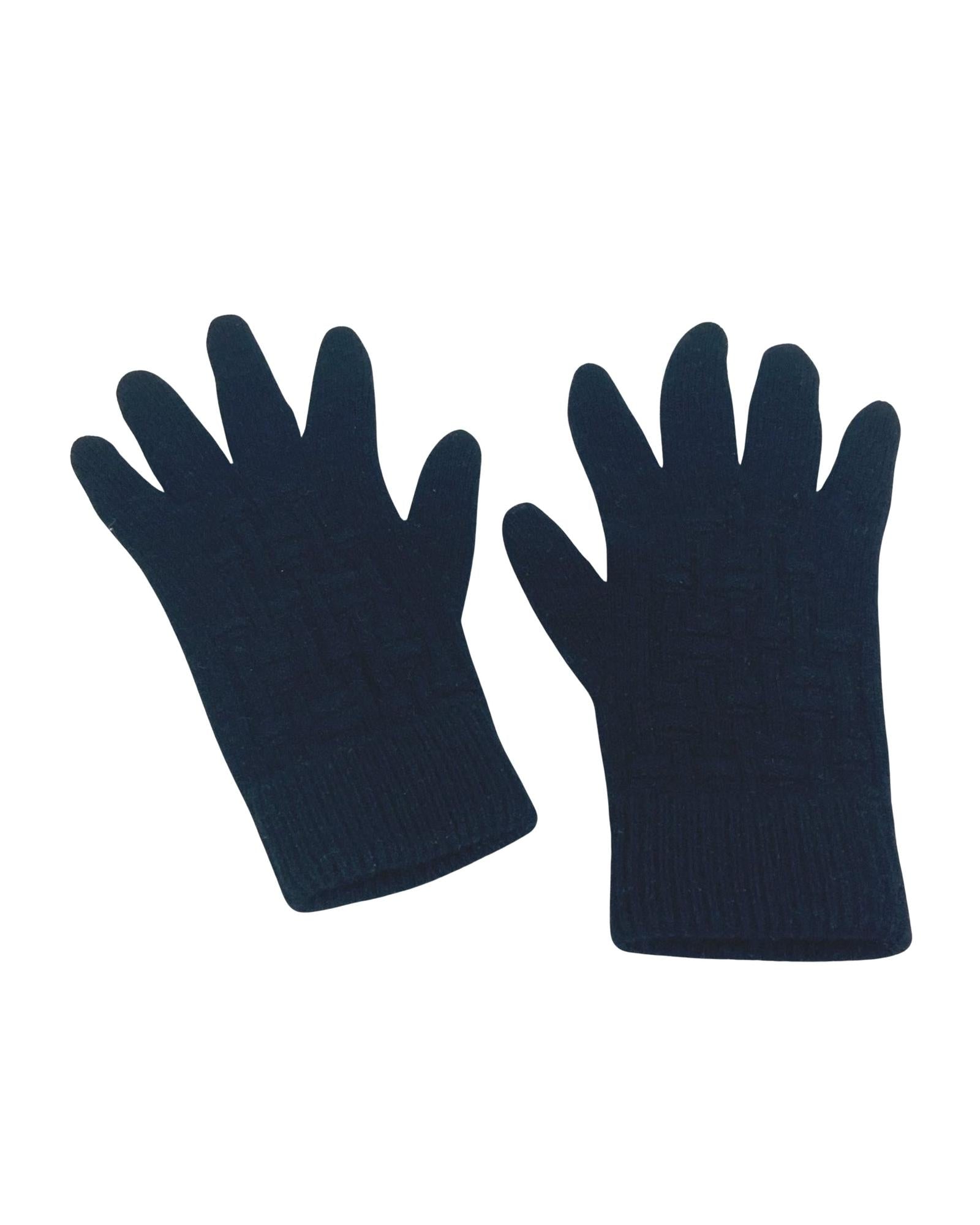 Cashmere Gloves with Minor Stains and Lint Balls