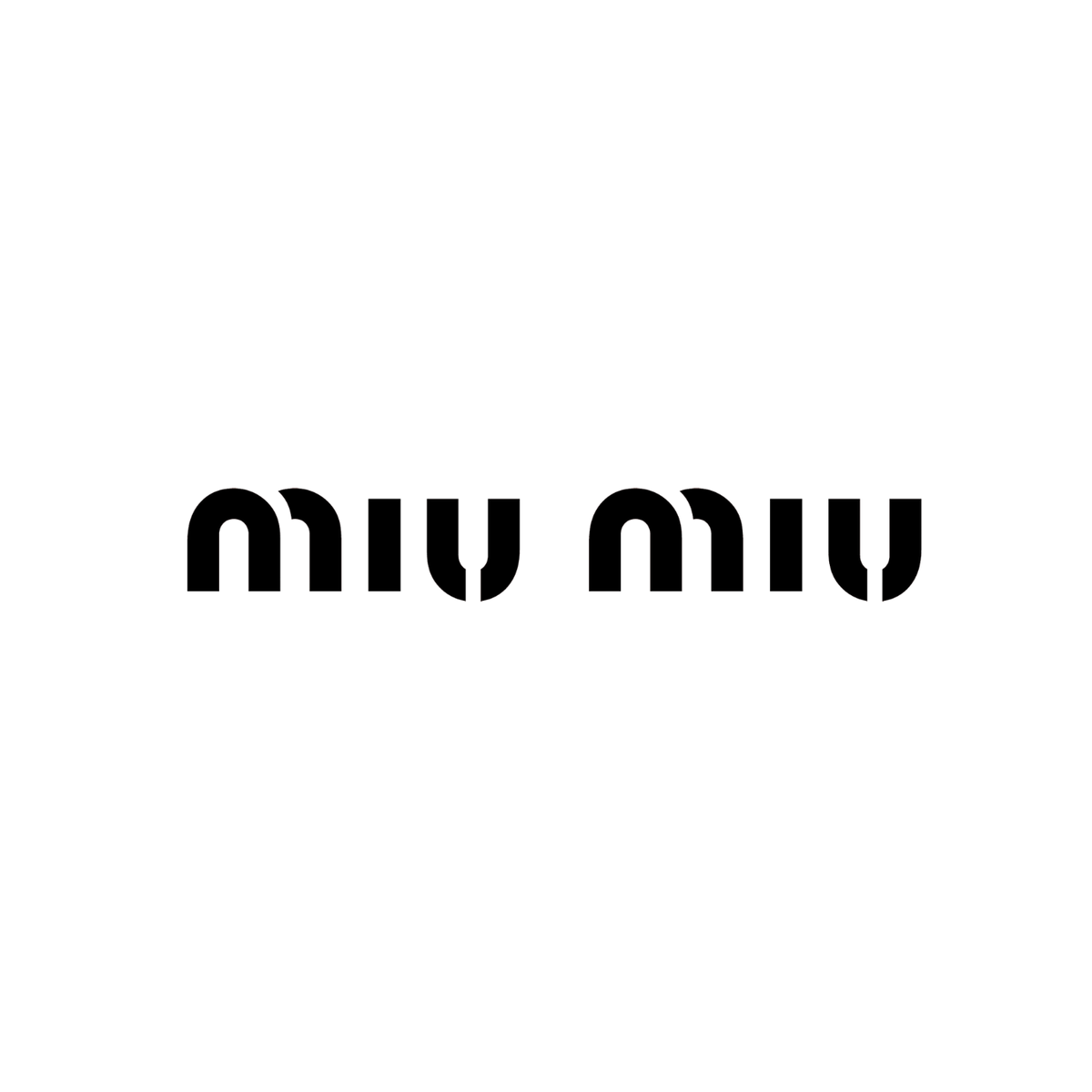 Black Miu Miu logo