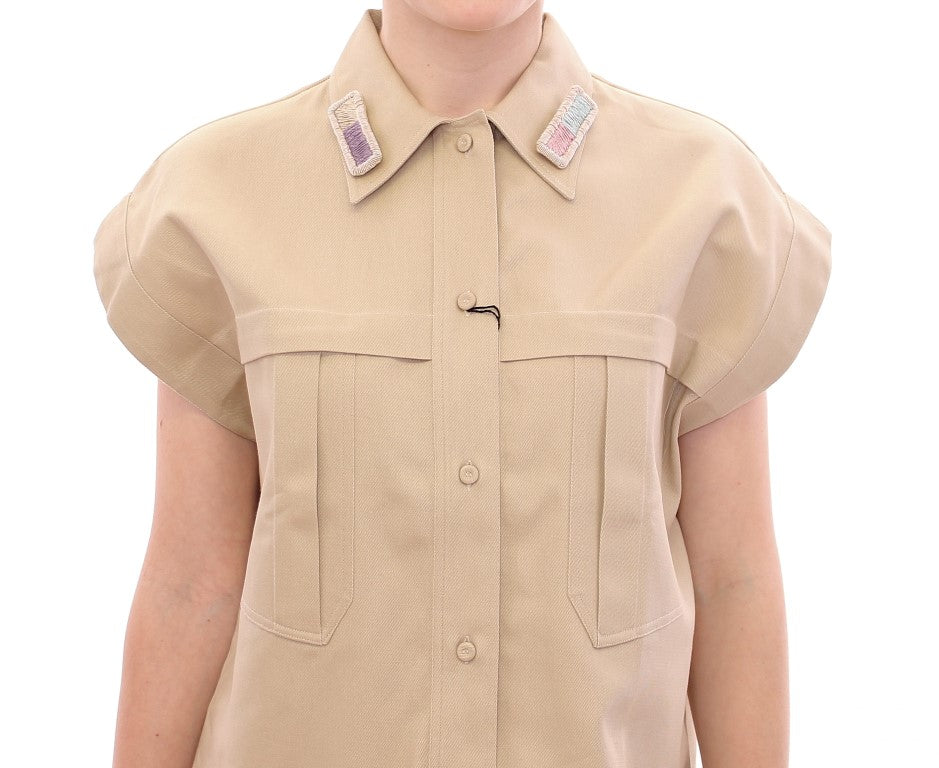 Collared Short Sleeve Shirt